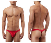 Male Power 442076 Satin Lycra Bong Tanga Farbe Rot